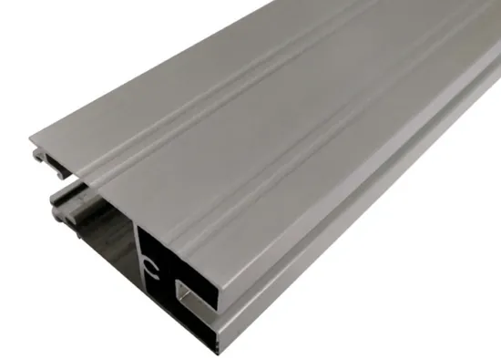 Silver anodized extruded aluminum profiles for window