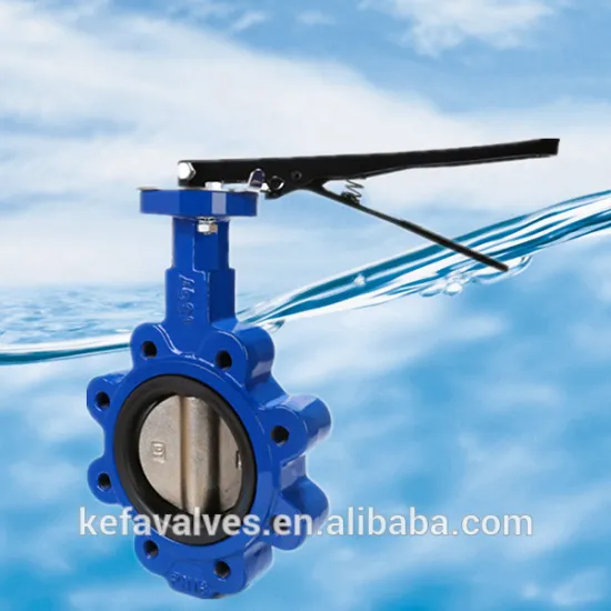 lever operated lug type butterfly valve with pin
