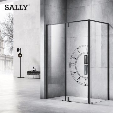 Porte de douche à charnière Enclos de salle de bain Sally