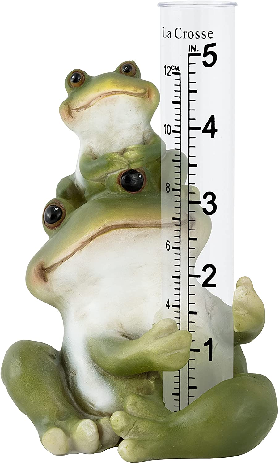 Tisch stehend Polyresin Frosch Regenmesser