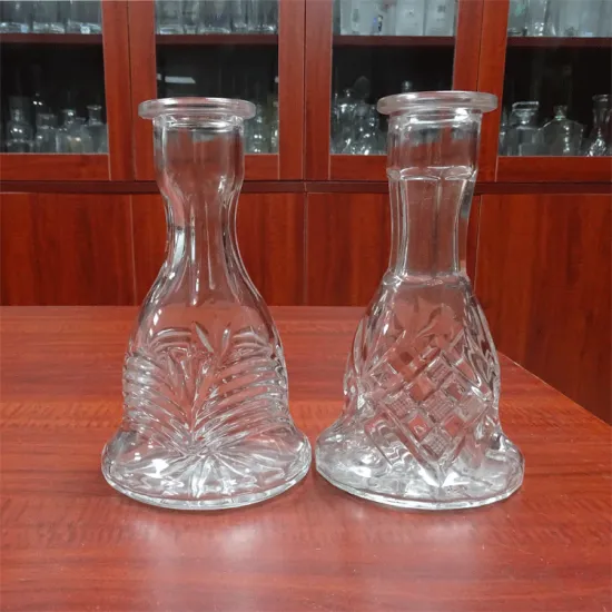 500ml transparent glass shisha bottle cheap hookah for sale