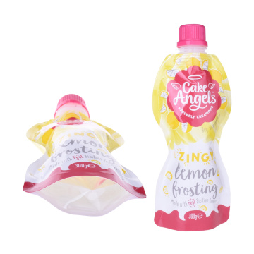 Пользовательская печать пластиковая жидкость/молоко/фруктовый сок/сухой упаковка фруктов с носиком