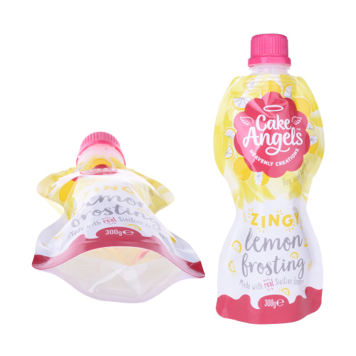 Stampa personalizzata liquido in plastica/latte/succo di frutta/confezione da frutta secca con beccuccio