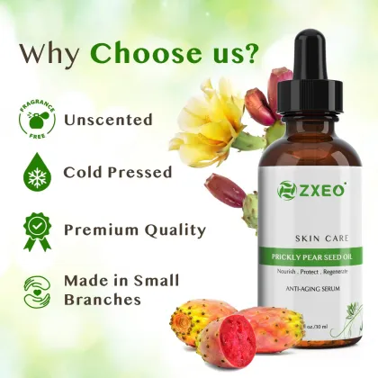 Customized Private Label 100% Pure Organic Prickly Pear Seed Oil Cactus Seed Oil