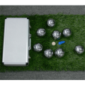 Polished Alloy 8 Boule Bocce Ball Set