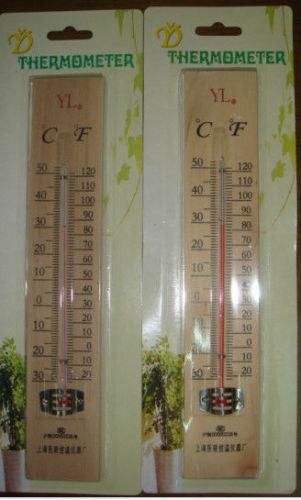 Household Wooden Outdoor Thermometer