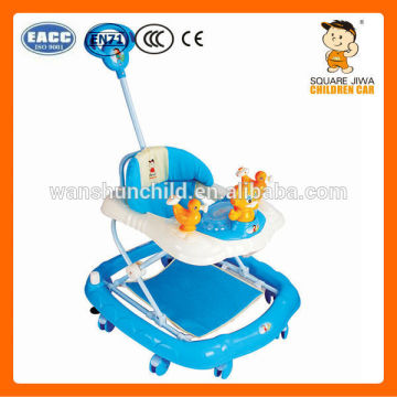 3 layer foam 812 baby walker with push bar footpad adapt 6-18 months
