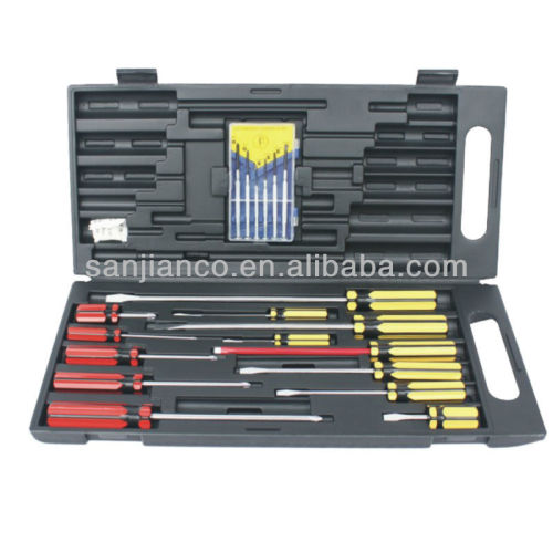 In plastic case 19pcs screwdriver set