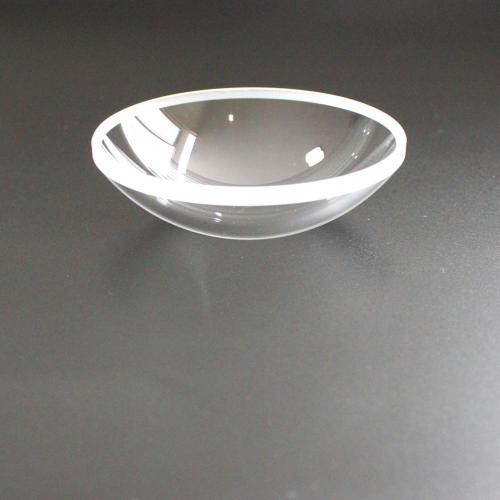 Hemispheric shape glass dome lens easy to mount