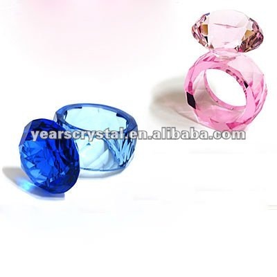 beautiful crystal napkin ring for wedding gift