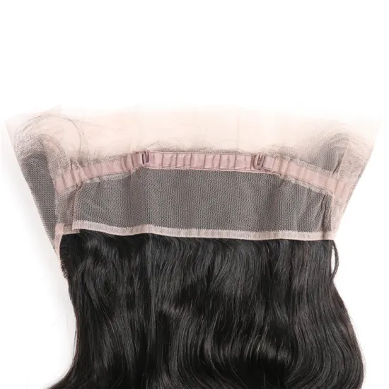 Large Stock Hot Sales Promotion Top Quality 100% Remy Virgin Brazilian Human Hair 360 Lace Frontal Closure