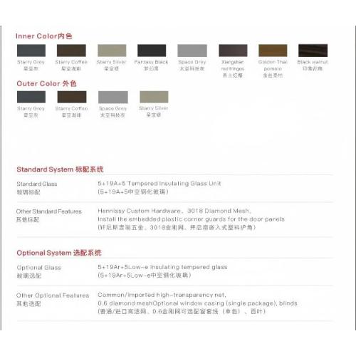 Janela de abertura externa termicamente quebrada com tela