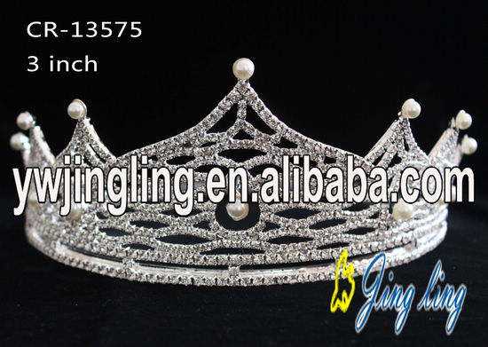 Glitz Pageant Crowns Pearl Crown CR-13575