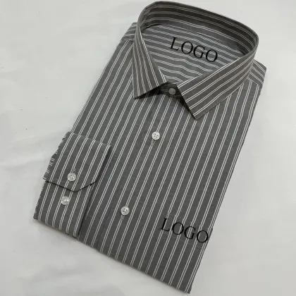 Stripe cvc OEM formal long sleeve shirt