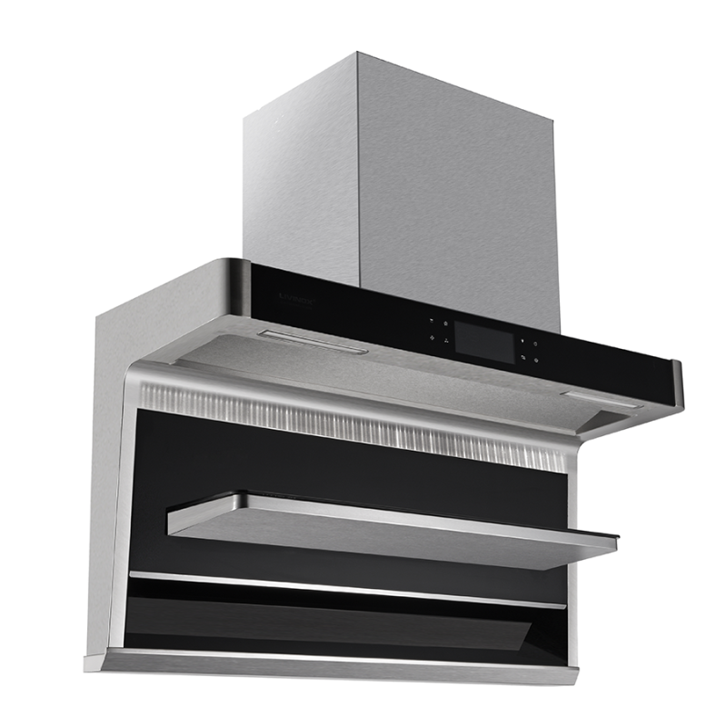 Customization Home appliances Smart Household Kitchen Appliances 900MM Black Hand Sensor Range Hood