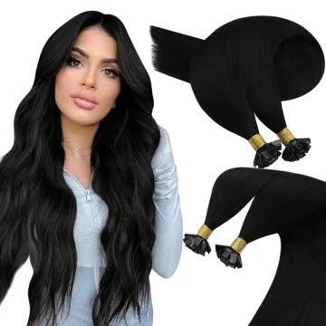 Double drawn Cuticle Remy Hair extension for woman Silky straight Pre Bonded Hair Extensions Flat bond extension Flat tip hair