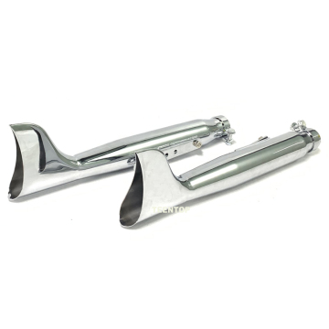 Retro Motorcycle Exhaust Silencers: Kove 500F, T120, T100, 250i, Harley 883, CB350, CM500 for Chopper Motorcycles