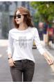 T-shirt Long-lleeved Versi Korea Wanita