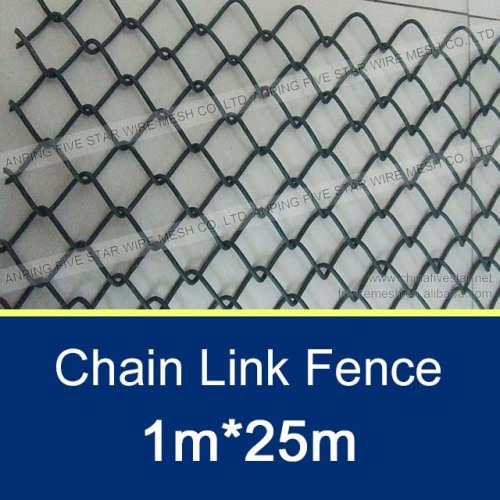 40*40mm,1*25m PVC Coated Chain Link Fence for sale