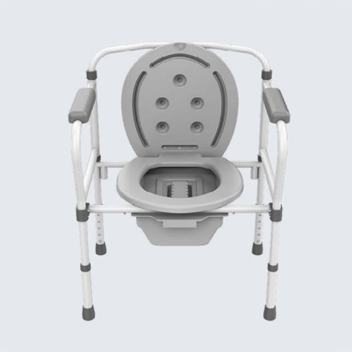 Chaise de toilette réglable en hauteur chaise de commode pour les personnes âgées