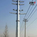 Poste tubular de aço durável para transmissão de energia