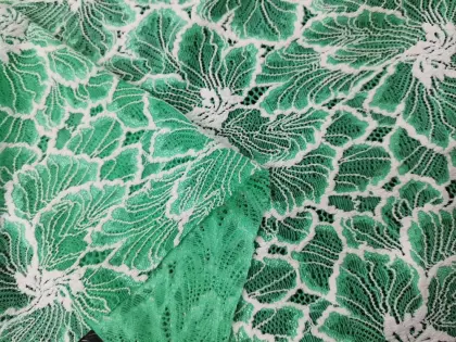 Nylon Polyester Spandex Panel Lace Fabric