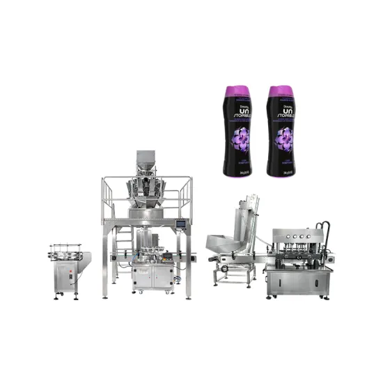 Automatic Scent Booster Beads Packaging Machine for Plastic Jars and Capping Production Line