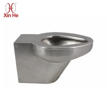 Wall Mounted Stainless Steel Toilet Bowl