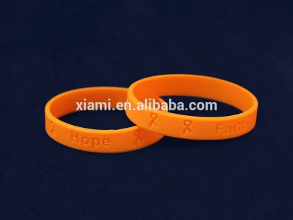 2016 hope faith love ribbons silicone bracelet