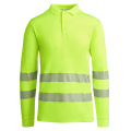 High Visibility Long Sleeve Work Polo Shirts