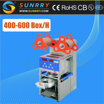 Prefessional S/S full automatic digital bubble tea paper cup filling and sealing machine