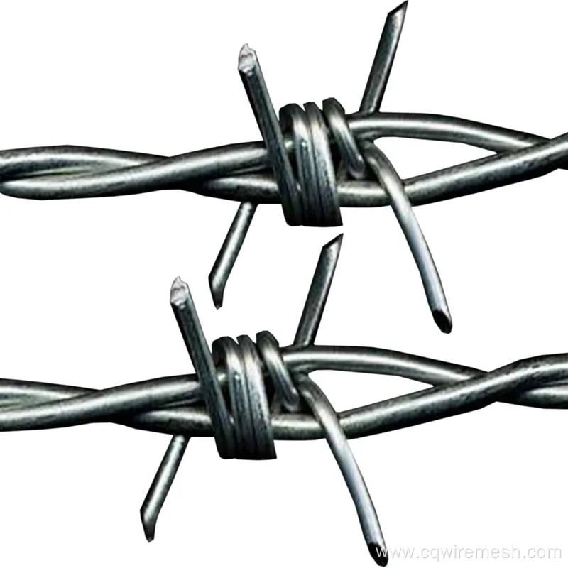 Double Twisted PVC Coated Barbed Wire in Coil