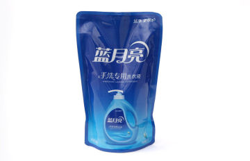 Ny / Pet Stand Up Bag With Heat Seal , Washing Liquid Pouch