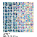 Molten glass modern smooth mosaic tiles