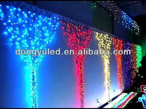 LED low power series connection curtain string light