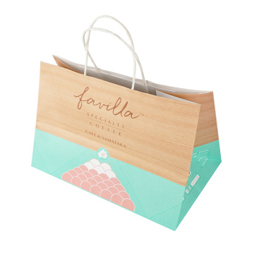 Bakery Cake Cookie Kraft Paper Bag With Handle