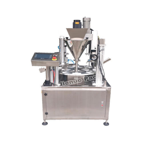 Edição da máquina de enchimento da cápsula de café para cápsulas nespresso k-cup caffitaly máquina de enchimento e selagem pequena escala