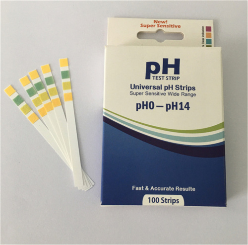 jalur ujian pH 0-14 untuk air kencing, air liur, tanah