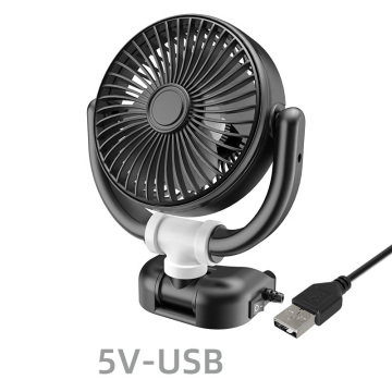 2024 New Design 360 Degree Rotation Foldable Car Dashboard Fan USB 12V/24V Car Cooling Fan