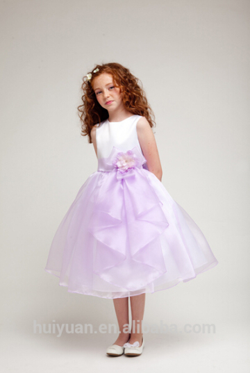 2 colors sweety halter gown little queen flower girl dress