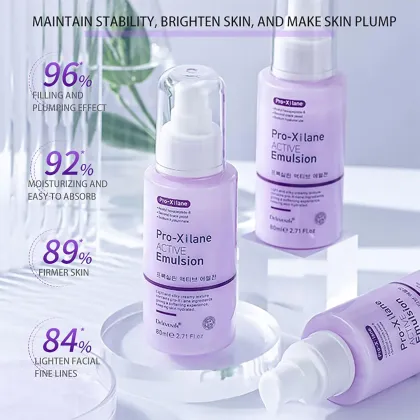 Private Label Natural Pro-Xylane 80ml Facial Lotion - Anti-Wrinkle, Moisturizing, Anti-Aging for Dry & Sensitive Skin