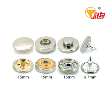 423# Wide Edge Riveted Hidden Snap Fastener