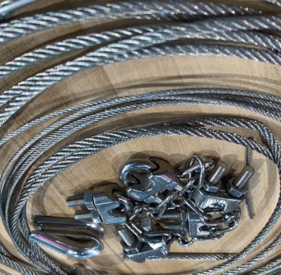 19X7 stainless steel wire rope 1/2in 316