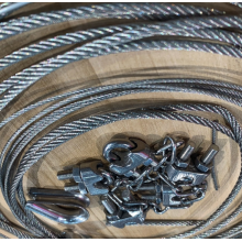 Corde en fil en acier inoxydable 19x7 1/2 pouces 316