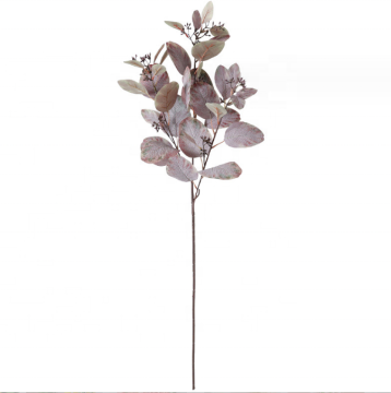 Hot Sale Plastic Greenery Artificial Plants Silk Eucalyptus Spray for Wedding Decor