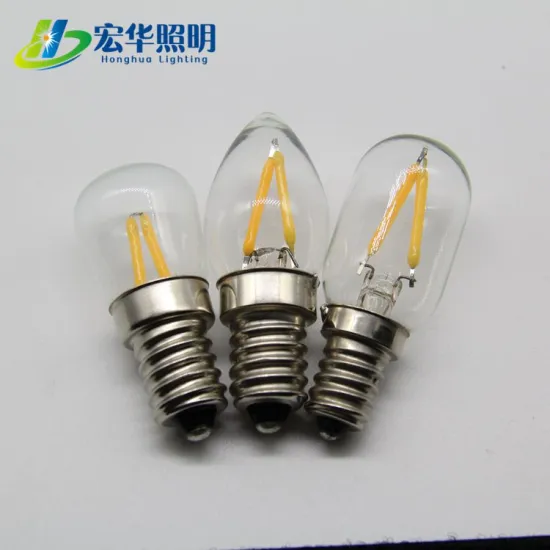 High Luminous Clear Mini LED Filament Bulb T22 E12 2W E14