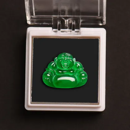 Pendant Certified jadeite buddha
