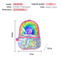 Mochila de fantasía PU/mochila infantil de puntos impresos PU