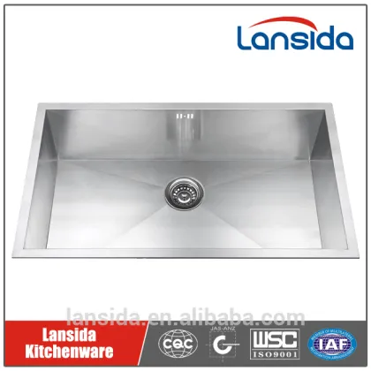 American size under-mounted square sink