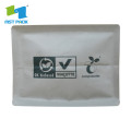 emballage de sac alimentaire refermable en papier kraft brun